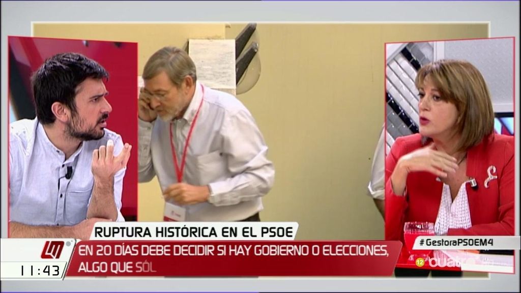 Soraya Rodríguez: "En la puerta de Ferraz había representantes de Podemos"