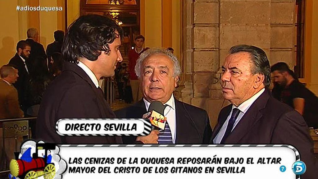 'Los del Río' despiden a la Duquesa rememorando algunas anécdotas con ella