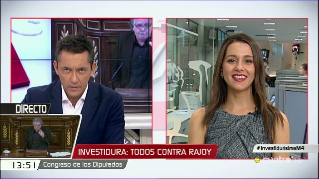 Inés Arrimadas: "El debate ha servido para comprobar que el PP y el PSOE siguen anclados en el pasado"