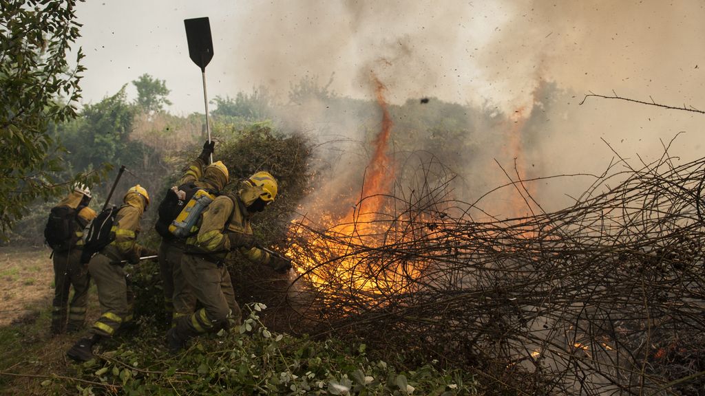 El fuego ‘azota’ la provincia de Orense