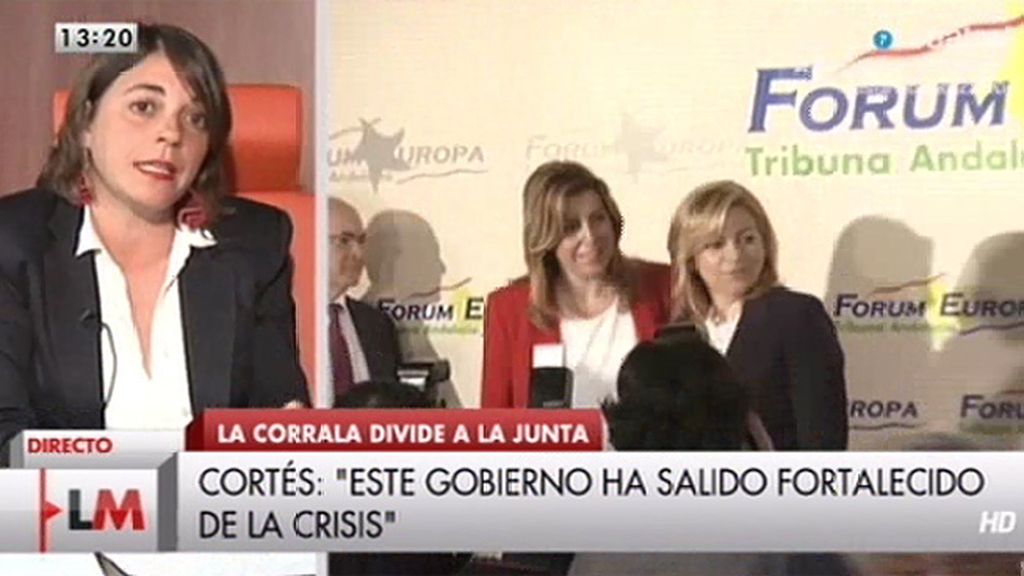 Elena Cortés: "Sale fortalecido el Gobierno de Andalucía"