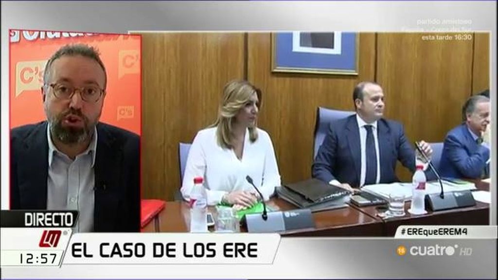 Girauta, de Chaves y Griñán: "No nos ha cogido en el bochorno de tenerlos como cargos públicos porque C's pidió su dimisión"