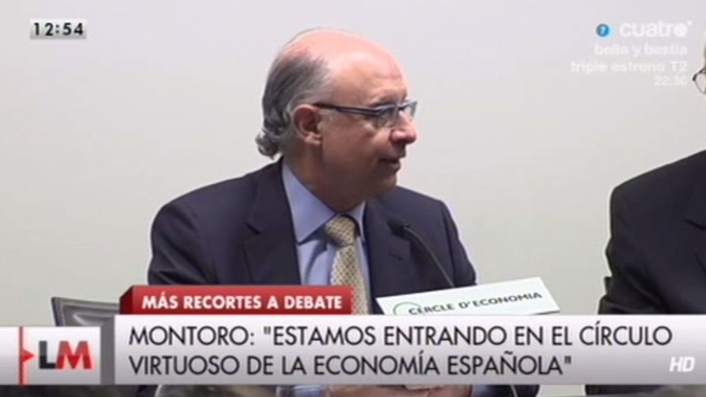 Cristóbal Montoro: "Estamos entrando en el círculo virtuoso de la economía"