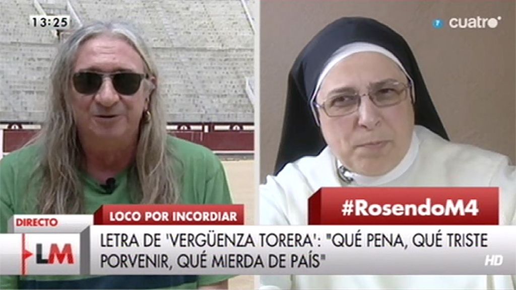 Sor Lucía Caram, a Rosendo: "A ver si liamos alguna grande conjuntamente"