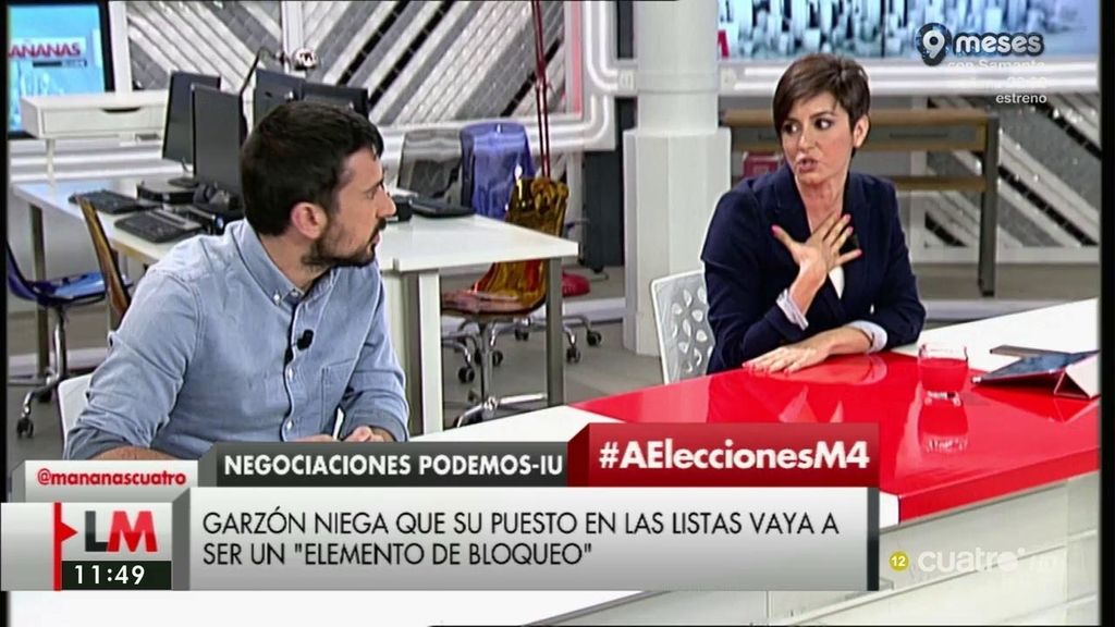 Ramón Espinar, a Isabel Rodríguez: “¿La coalición de IU – Podemos os asusta? Una razón más para llevarla adelante”