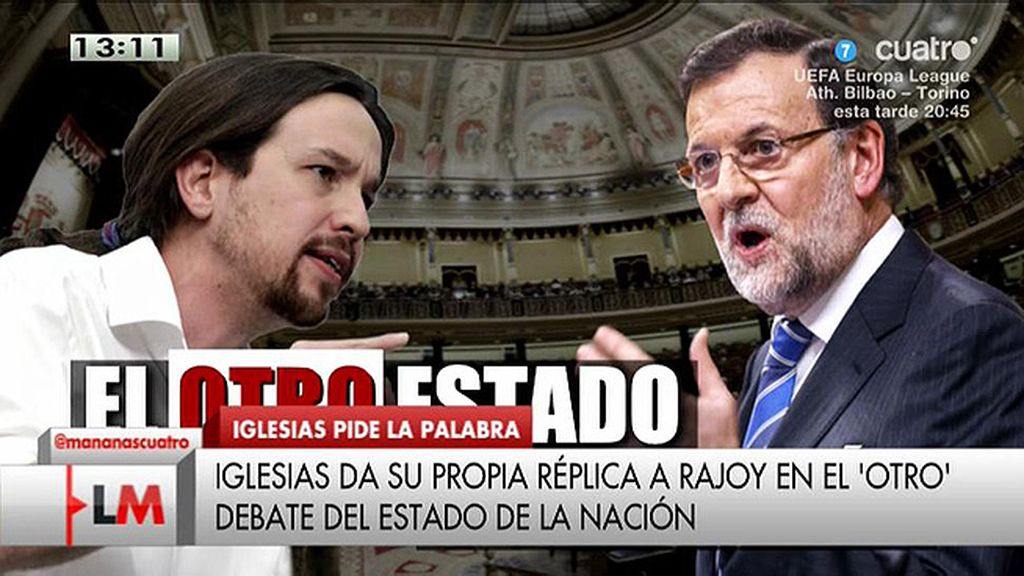 Iglesias da su propia réplica a Rajoy