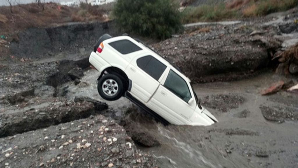 Fuertes lluvias en el sur de Andalucía