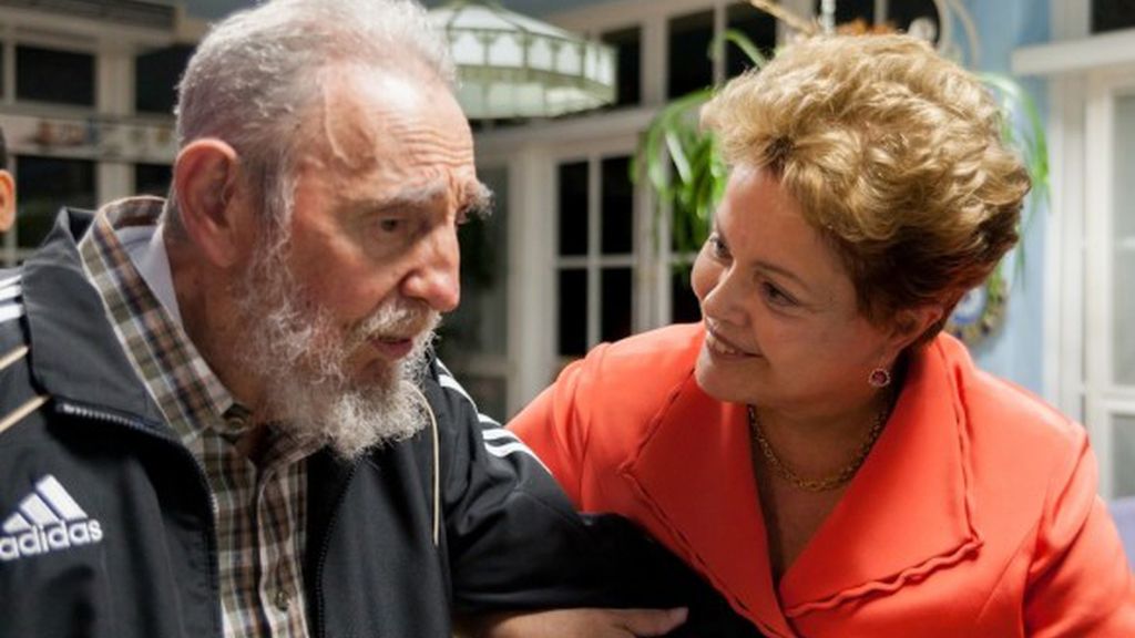 Castro se reúne con Dilma Rousseff