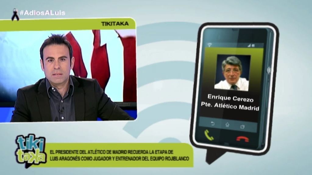 Cerezo ha llamado en directo para recordar a Luis Aragonés