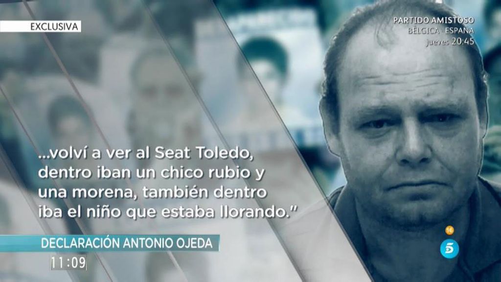 Antonio Ojeda: "Vi a una mujer con un niño, iba llorando. Para mí que era Yéremi"