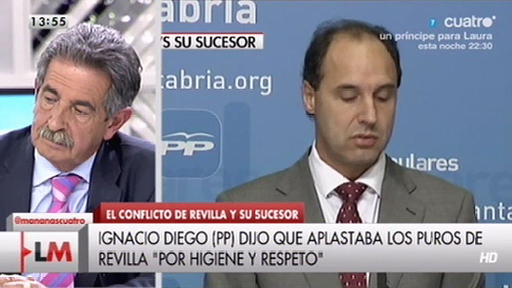 Revilla: "El presidente de Cantabria queda retratado en las imágenes"