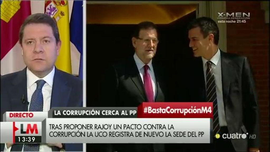García - Page: "Si el PP cree que no merece la pena la reunión, que no vayan"