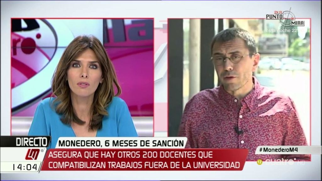Juan Carlos Monedero, de su sanción: "Pido que reflexionemos si todo esto no nos pasa por ser de Podemos"