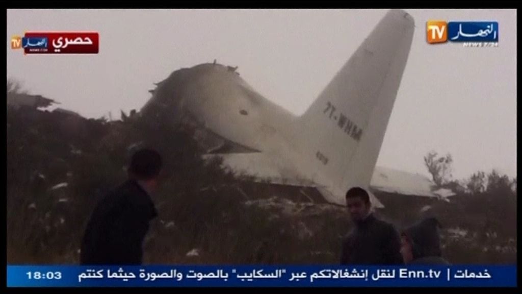 Trágico accidente de avión en Argelia