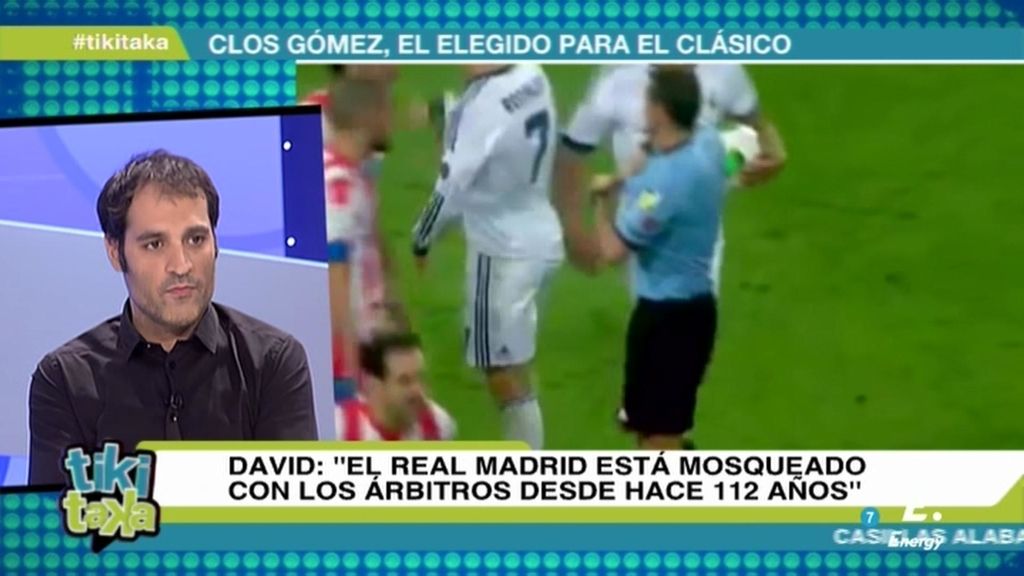 David Sánchez: "El Real Madrid lleva indignado con los árbitros 112 años"