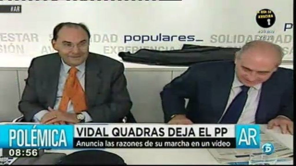 Vidal Quadras deja el PP por discrepancias con el partido