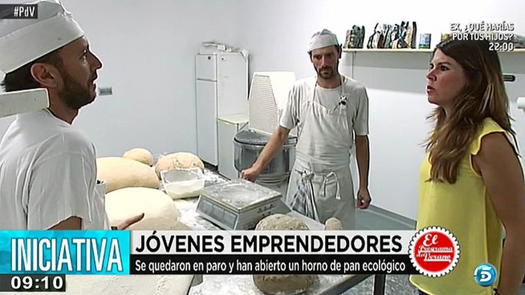 Sergi y Manuel, han creado un horno de pan ecológico