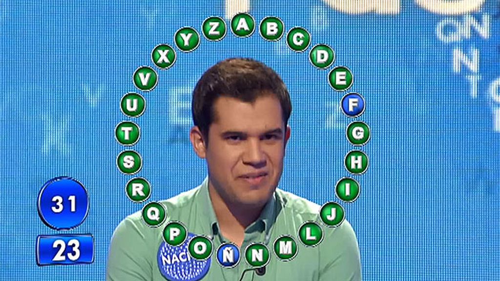 Nacho se queda a dos palabras