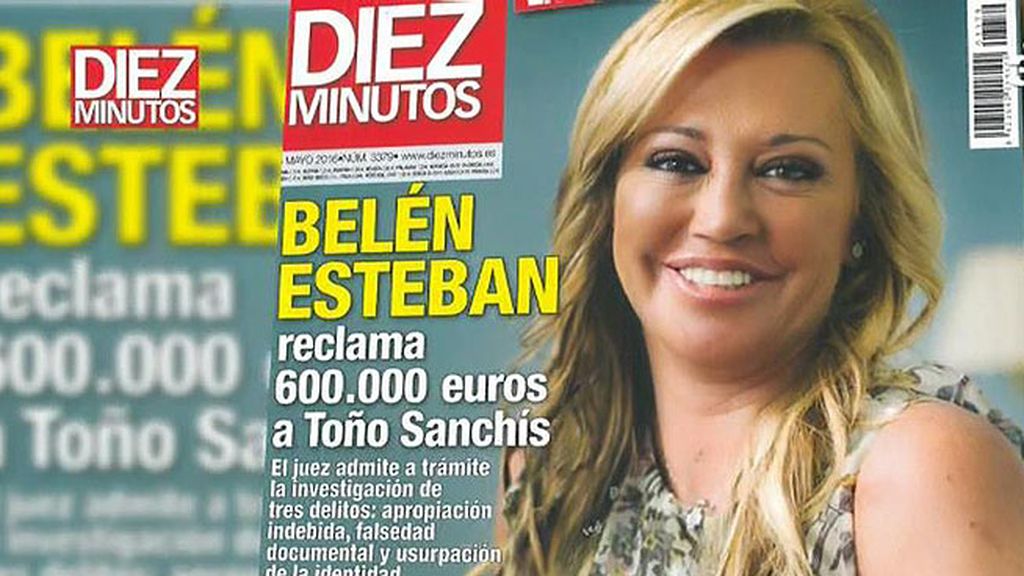 Belén Esteban reclama 600.000 euros a Toño Sanchís, según 'Diez Minutos'