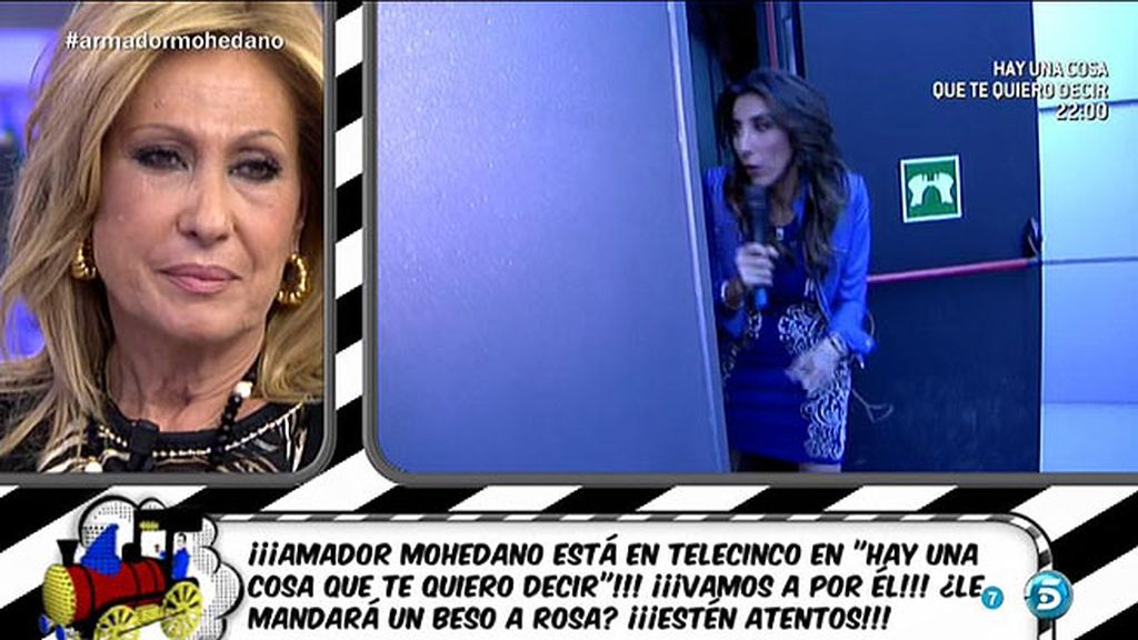 Paz Padilla recorre todo Telecinco en busca de Amador Mohedano