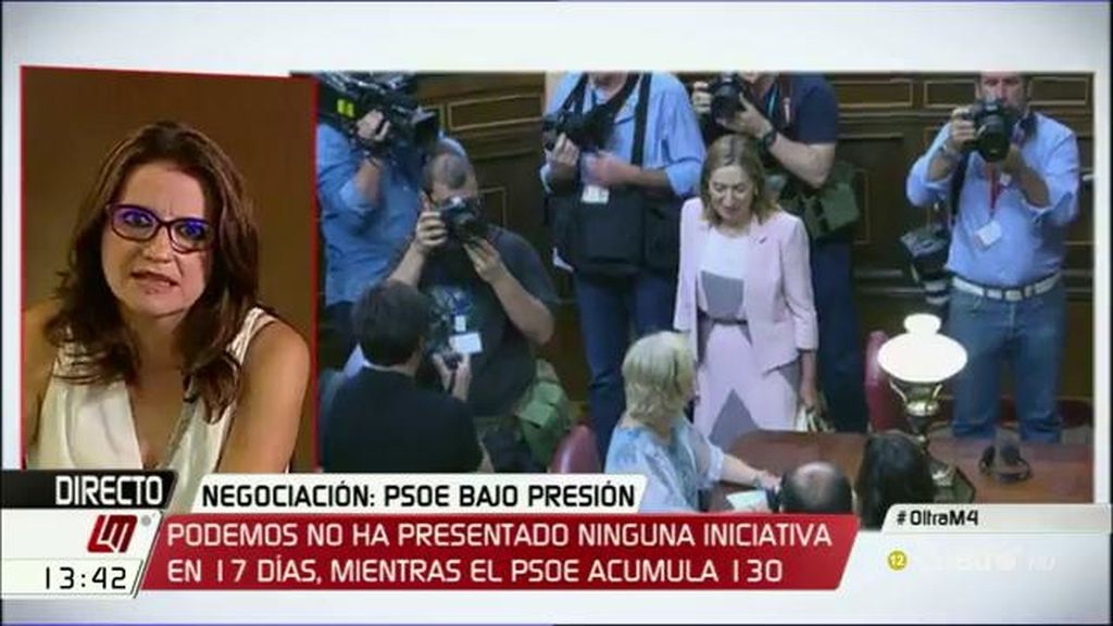 Oltra: “Es difícilmente aceptable que Rajoy lleve las negociaciones desde el secuestro de otras instituciones como las comunidades”