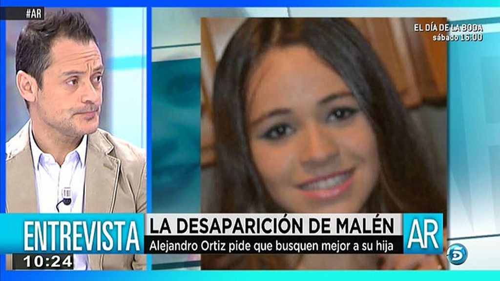Alejandro Ortiz, padre de Malén: "En los primeros días habría sido fundamental la intensidad de búsqueda"