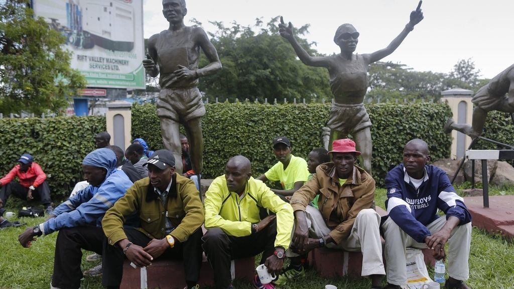 Atletas kenianos se manifiestan contra la corrupción de la federación de su país