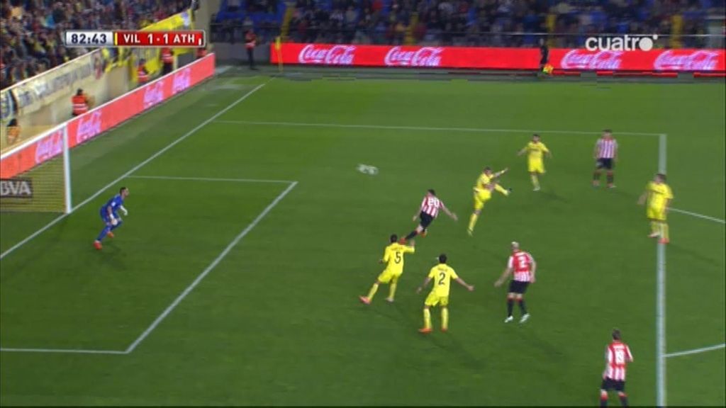 Gol de Aduriz (Villarreal 1-1 Athletic)