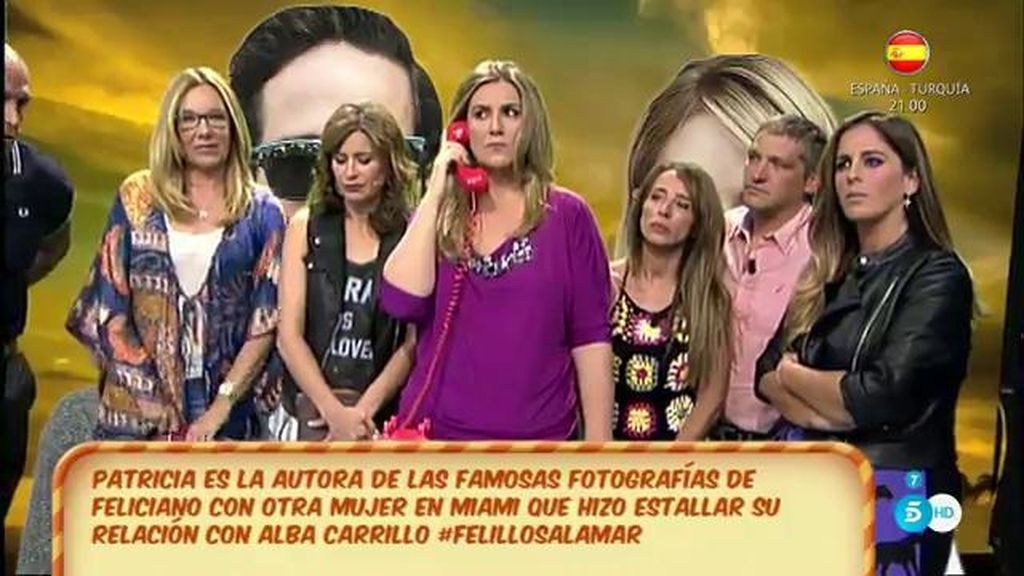 ‘Sálvame’ habla con Patricia, la autora de las polémicas fotos de Feliciano en Miami