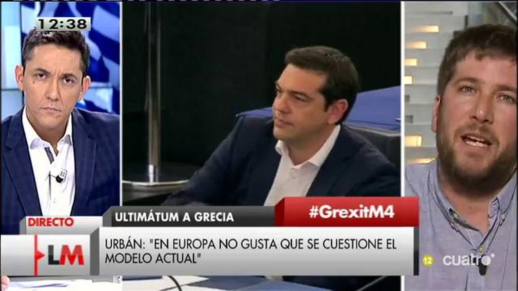 M. Urban: “No se está frenando a Podemos, se está frenando la idea de que es posible una Europa diferente”