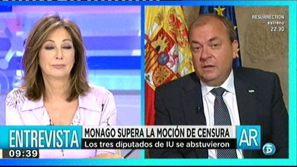 Monago: "El PSOE quiere un gobierno a la andaluza"