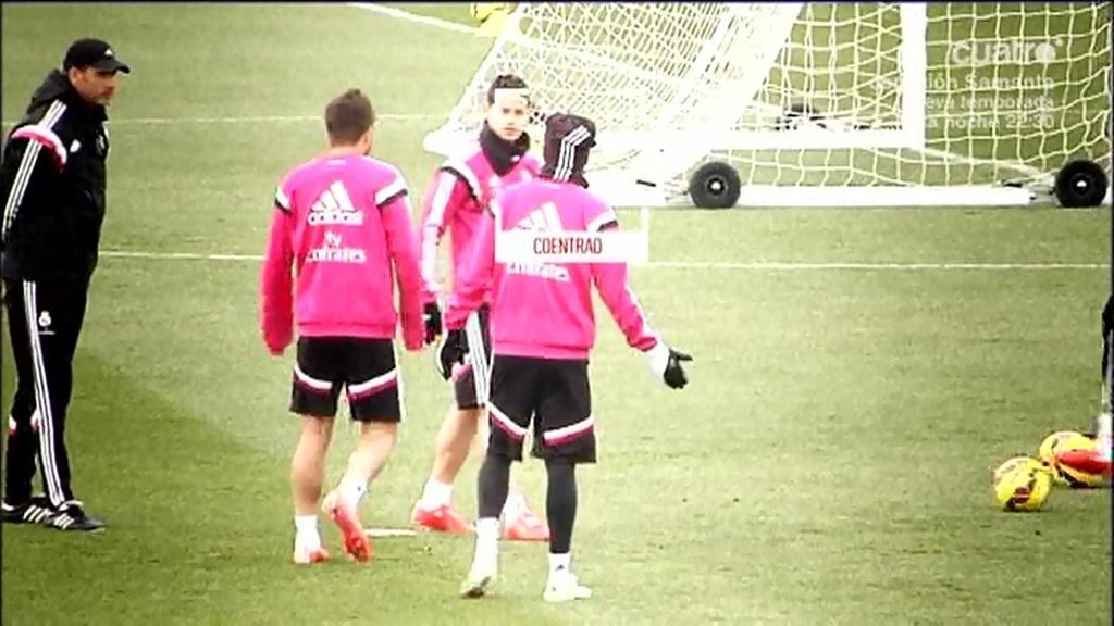 James le pide calma a Coentrao y el portugués le responde ¡con un caño!