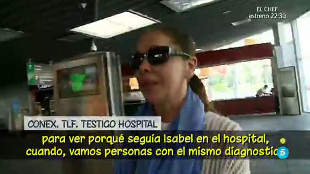 Según un testigo, Isabel Pantoja se negaba a abandonar el hospital