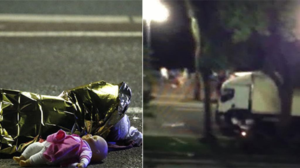 El ataque terrorista de un camión en Niza deja un reguero de sangre y horror