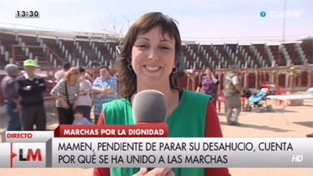 Mamen Ruiz, de ‘Marchas por la dignidad’: “Quieren quitarnos la dignidad pero no lo van a conseguir"