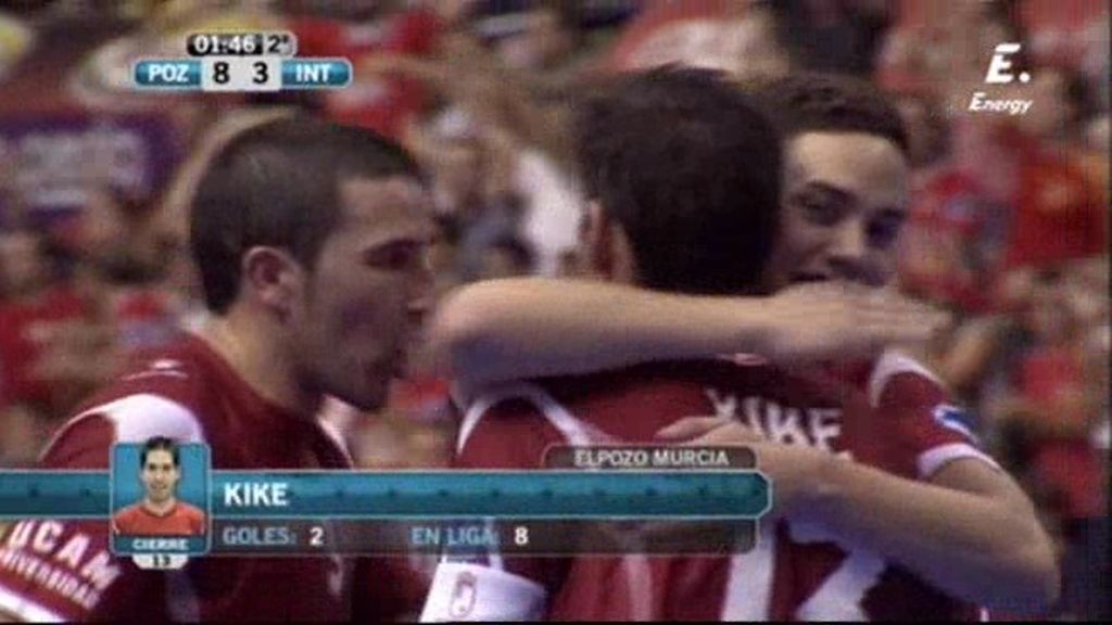 Kike repite gol para ElPozo Murcia en apenas un minuto (7-3) (8-3)