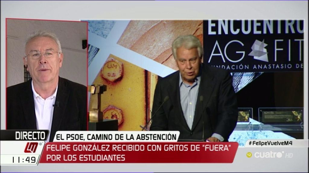 Cayo Lara: “Felipe González se ha convertido en el icono de las oligarquías”