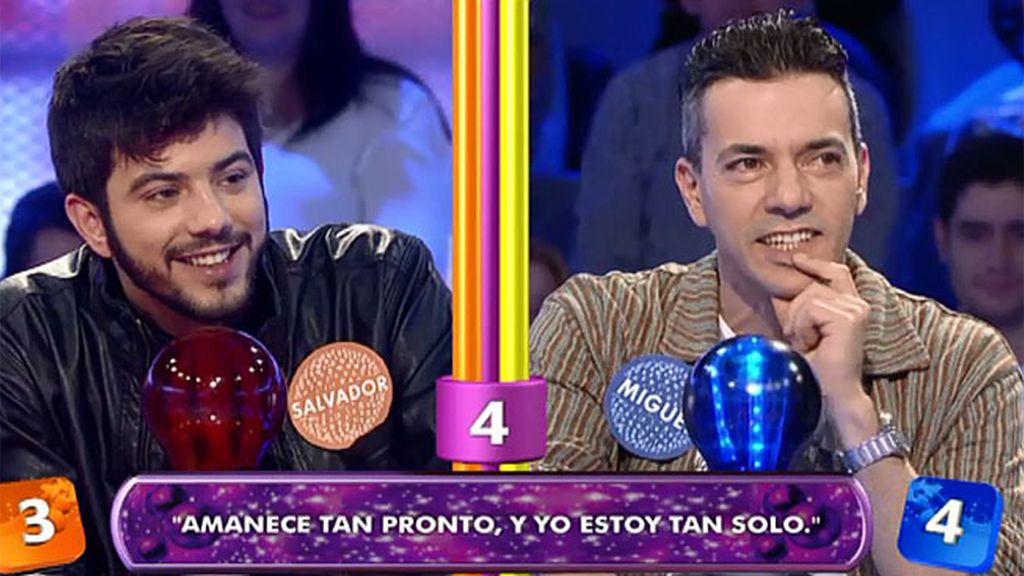 A Salvador Beltrán y Miguel Hermoso no se les da bien la prueba musical