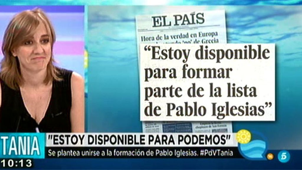 ¿Está disponible Tania Sánchez para formar parte de las listas de Pablo Iglesias?