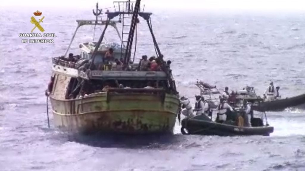 La Guardia Civil rescata a 714 inmigrantes en el Mediterráneo Central