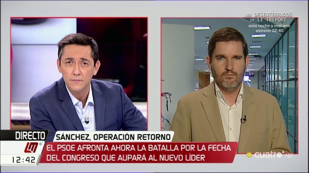 Urquizu: “El congreso del PSOE es algo muy serio, no es un proyecto personal, es político”