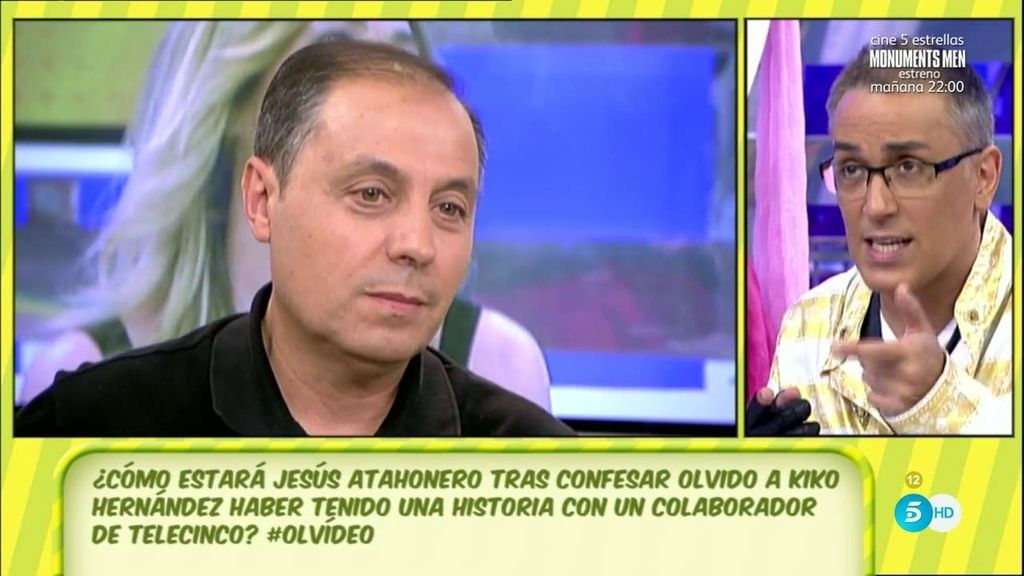 Jesús Atahonero desconoce el nombre del colaborador de Telecinco con quien dice haber estado su mujer, Olvido