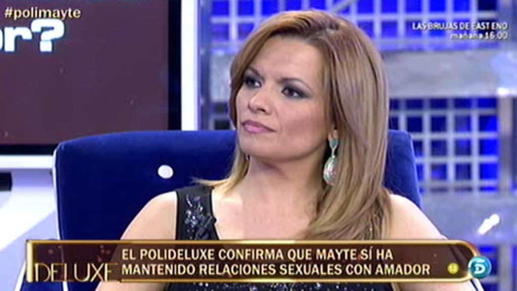 Mayte sí mantuvo relaciones sexuales con Amador Mohedano