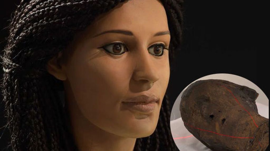 Reconstruyen la cabeza momificada de una joven egipcia de 18 de años
