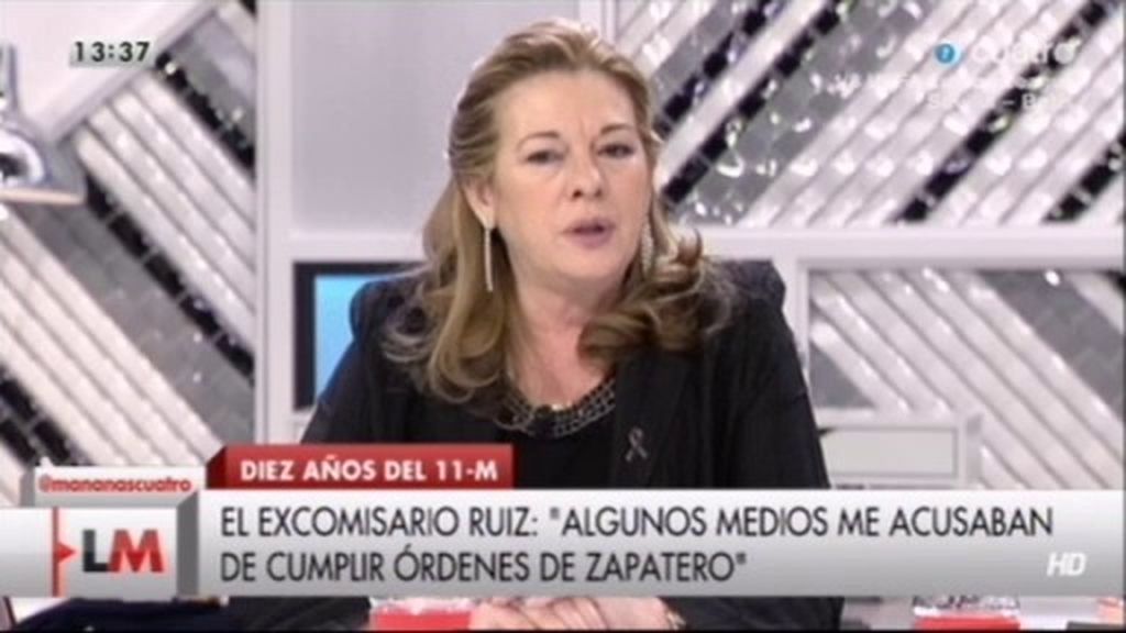 Pilar Manjón: "No se ha hecho justicia con el ex comisario. El linchamiento fue gratis"