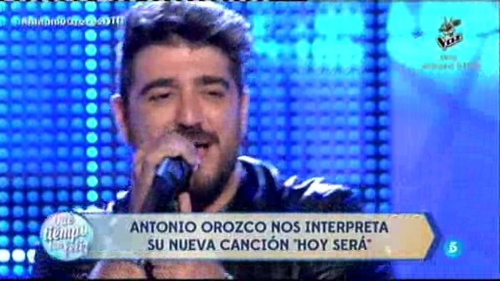 Antonio Orozco canta ‘Hoy será’ en ¡Qué tiempo tan feliz!