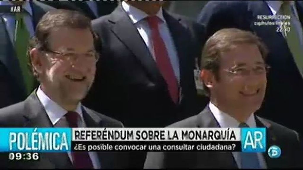 Rajoy agradece la posición del PSOE respecto al referéndum sobre la monarquía