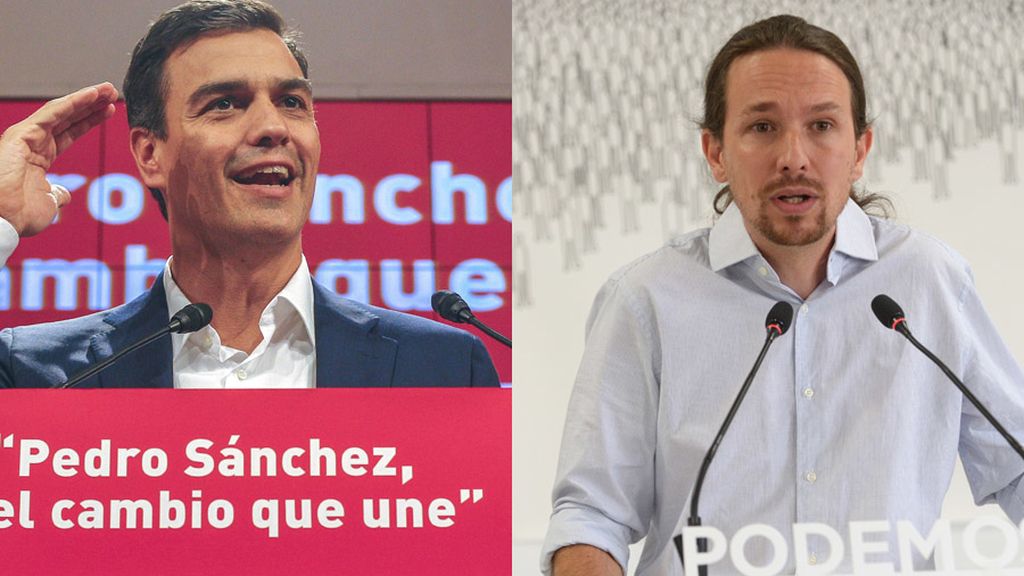 Iglesias y Sánchez apelan mutuamente a sus electores