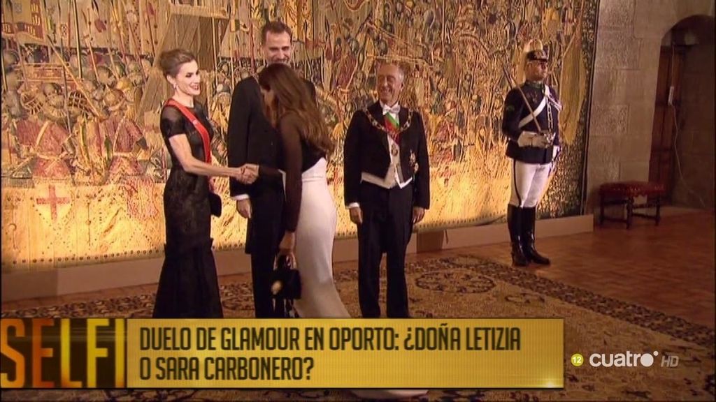 Duelo de glamour en Oporto: ¿Doña Letizia o Sara Carbonero?