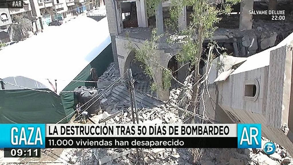 La destrucción tras 50 días de bombardeo